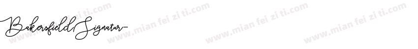 Bakersfield Signatur字体转换